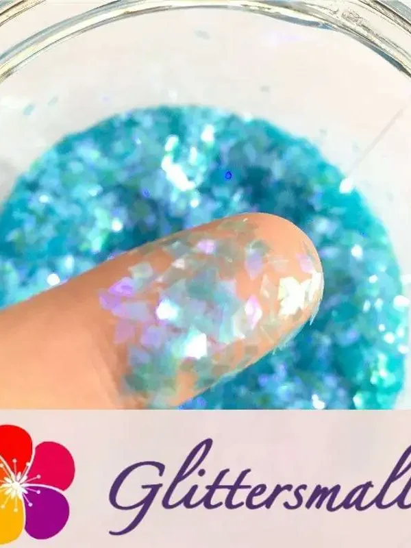2mm Rhombic shaped translucent iridescent glitter C047