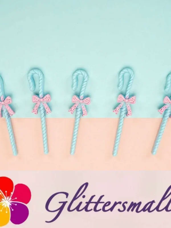Candy Cane Slime Charms Cabochons Jewelry Resin Ornament Accessories