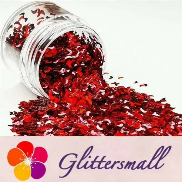 IMG_20190408_193004_bd692dbf-444a-46de-ae90-0e75170f4440.webp 3mm Moon Shapes Laser Red Glitter LB0300