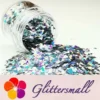 3mm Triangle Shapes Laser Silver Glitter LB0100