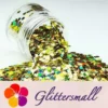 3mm Flower Shapes Laser Gold Glitter LB0210