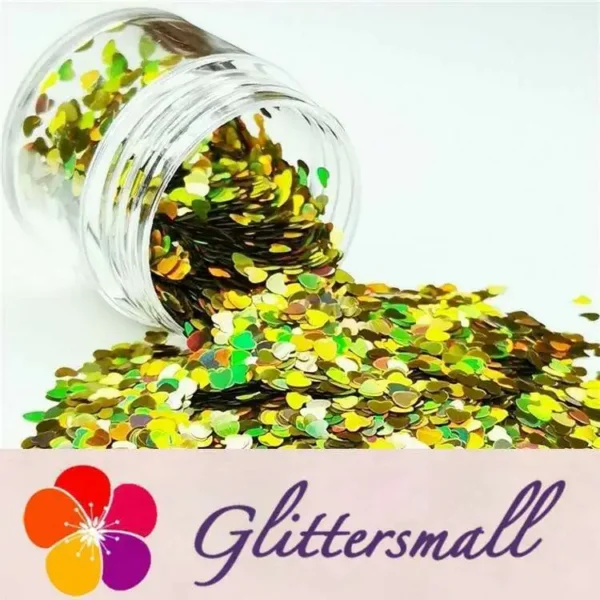 IMG_20190408_215039_8fc8d072-421a-4bea-b65d-1d6903eb0197.webp 3mm Heart Shapes Laser Gold Glitter LB0210