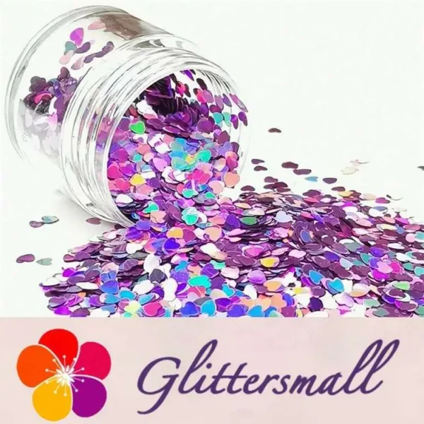 IMG_20190408_215654_828f74d2-2c49-4398-8a50-7afcdbee6e9a.webp 3mm Heart Shapes Laser Pink Glitter LB0901