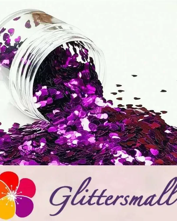 IMG_20190408_220312_6217aad1-5442-4a76-85fe-2784223e5937.webp 3mm Heart Shapes Purple Glitter B0800