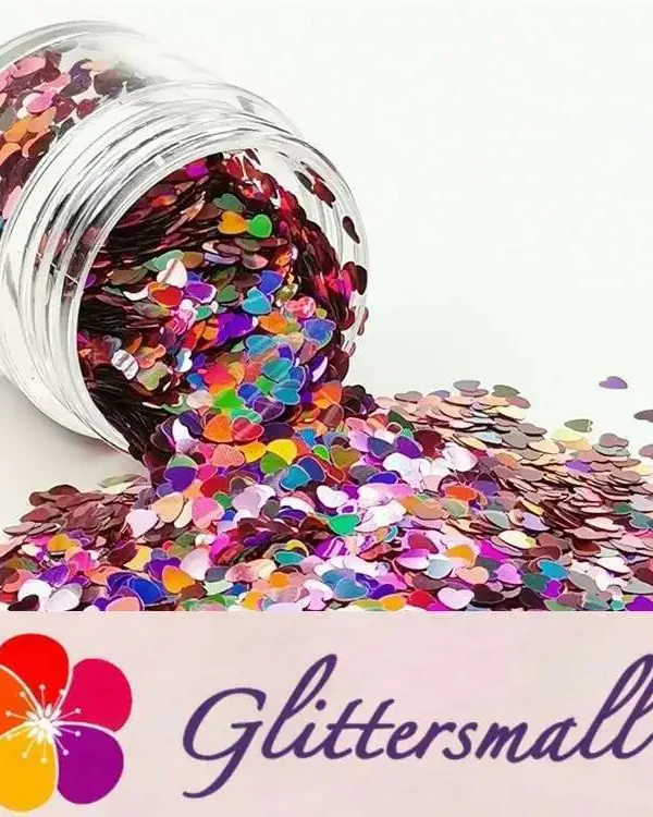 IMG_20190408_222707_568db3c4-f89b-46ce-93ae-61c86fd03b22.webp 3mm Heart Shapes Laser Hazy Pink Glitter LB0911