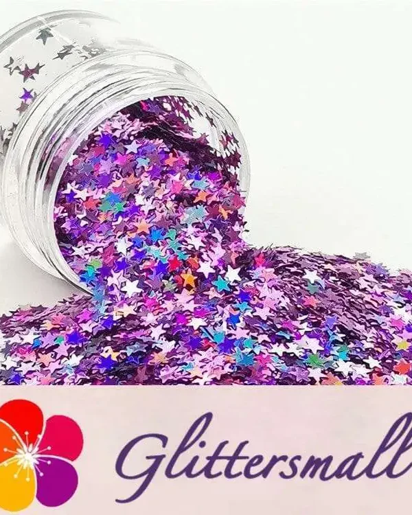 IMG_20190409_134045.webp 3mm Star Shapes Laser Pink Glitter LB0901