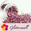 3mm Star Shapes Laser Hazy Pink Glitter LB0911