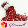 3mm Star Shapes Laser Red Glitter LB0300