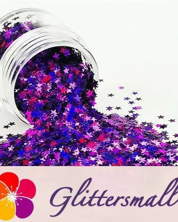 IMG_20190409_143951.webp 3mm Star Shapes Laser Purple Glitter LB0800