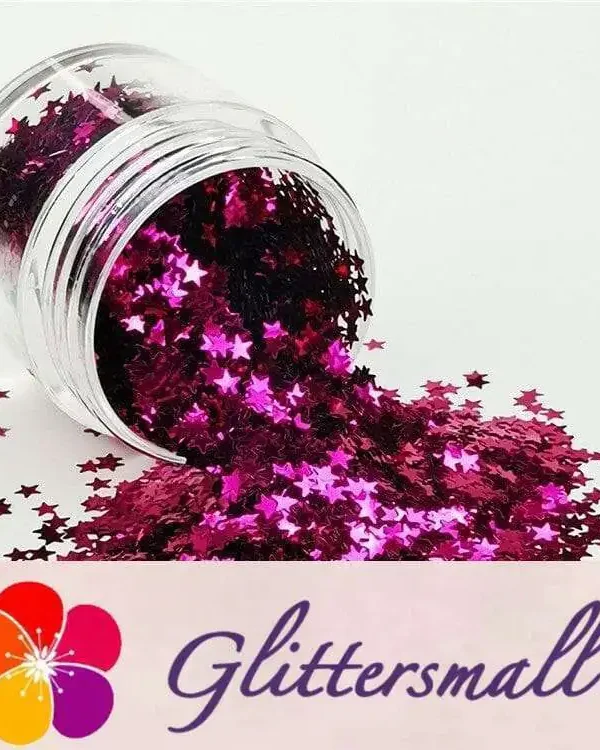 IMG_20190409_144115.webp 3mm Star Shapes Rose Red Glitter B0912