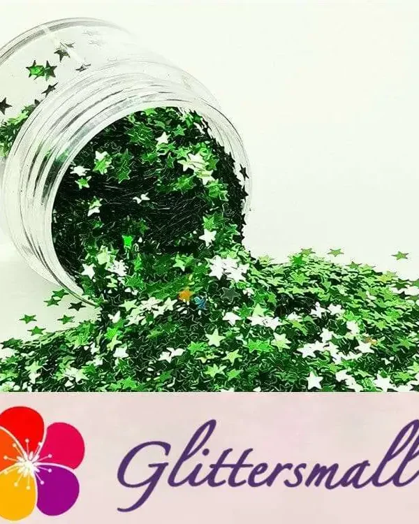 IMG_20190409_144234.webp 3mm Star Shapes Green Glitter B0609