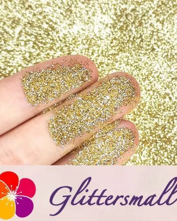 0.2mm Hexagon Shapes Champagne Gold Glitter B0212
