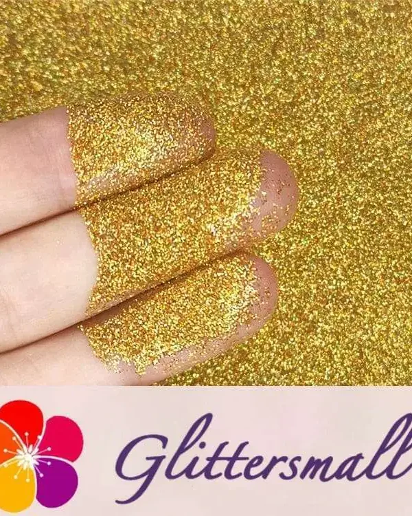 0.2mm Hexagon Shapes Laser Red Gold Glitter LB0200