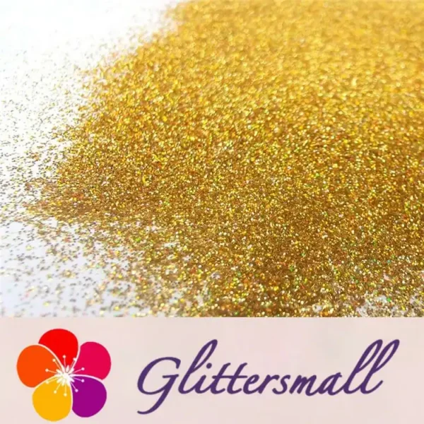 0.2mm Hexagon Shapes Laser Red Gold Glitter LB0200