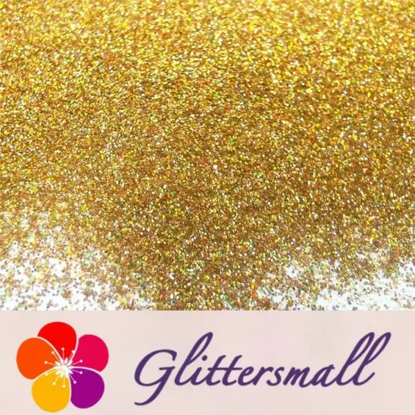 0.2mm Hexagon Shapes Laser Red Gold Glitter LB0200
