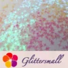 3/4/5mm Four Pointed Star Shapes Dream Pink Glitter C003