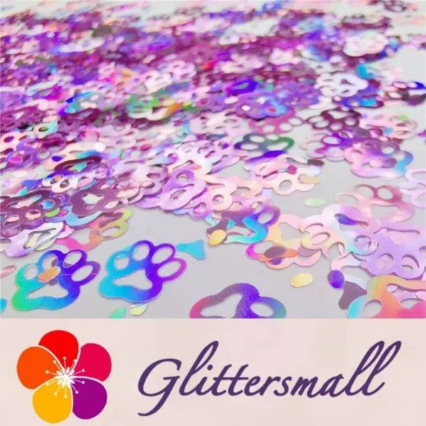 IMG_20190930_135432_mh1569994340852_8abc6cfe-a7f8-41f2-aaf5-9ca184890b0e.webp Cat PAWS Shaped Laser Holographic Pink Glitter LB0901