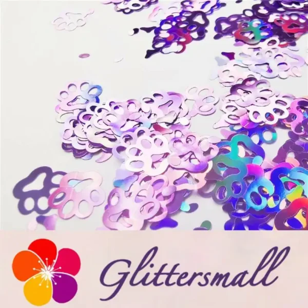 IMG_20190930_140129_mh1569994998993_25a20c3c-79db-4e17-b906-5ecce36ef2da.webp Cat PAWS Shaped Laser Holographic Light Purple Glitter LB0802