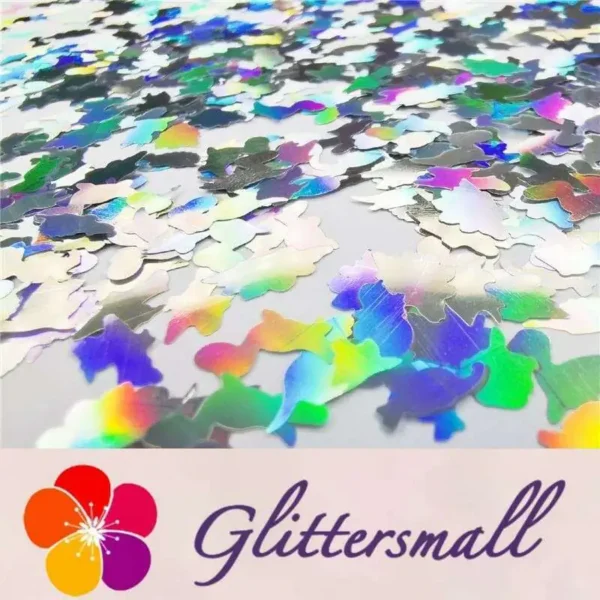 IMG_20190930_141226_mh1569995328278_0509ec69-bcbf-491e-b990-61e26f2afda9.webp Dinosaur Shaped Laser Holographic Silver Glitter LB0100