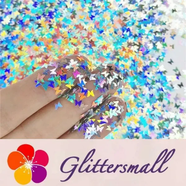 IMG_20191015_191124.webp 3mm Butterfly Shapes Laser Silver Glitter LB0100
