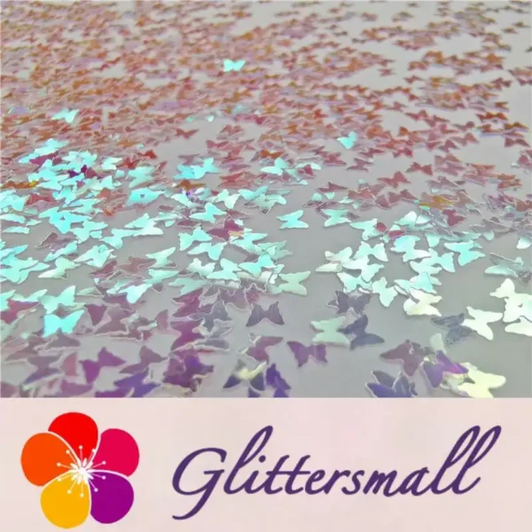 3mm Butterfly Shapes Royal Blue Glitter FE-F321A