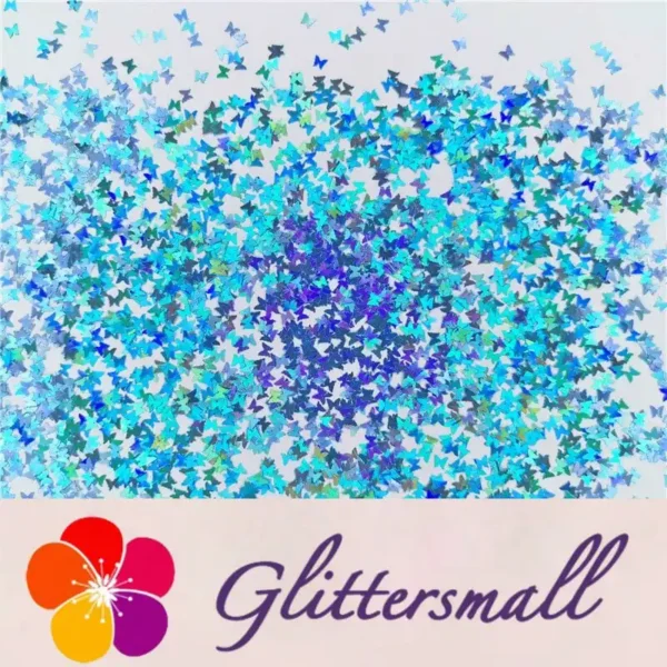 IMG_20191015_202655.webp 3mm Butterfly Shapes Laser Sky Blue Glitter LB0700