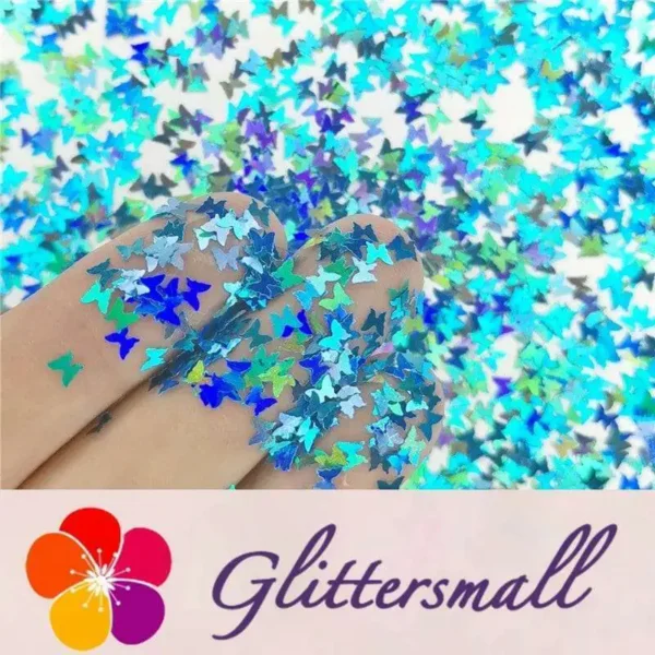 IMG_20191015_202946.webp 3mm Butterfly Shapes Laser Sky Blue Glitter LB0700