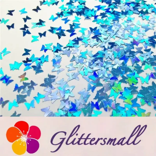 IMG_20191015_203110.webp 3mm Butterfly Shapes Laser Sky Blue Glitter LB0700