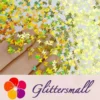 3mm Butterfly Shapes Laser Gold Glitte LB0210