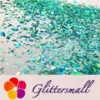 IMG_20191016_203435.webp Holographic Teal Green Opa Cellophane Holo Shards Confetti Glitter Sprinkle Toppings LB0702 2x2