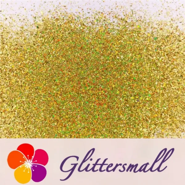 Holographic Red Gold Opa Cellophane Holo Shards Confetti Glitter Sprinkle Toppings LB0200 2x2