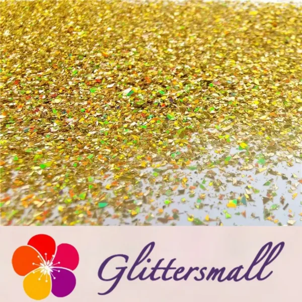 Holographic Red Gold Opa Cellophane Holo Shards Confetti Glitter Sprinkle Toppings LB0200 2x2