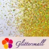 Holographic Red Gold Opa Cellophane Holo Shards Confetti Glitter Sprinkle Toppings LB0200 2x2