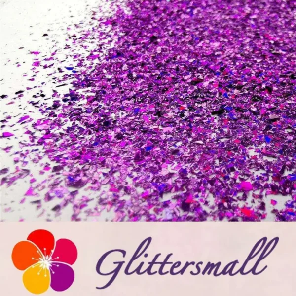 Holographic Purple Opa Cellophane Holo Shards Confetti Glitter Sprinkle Toppings LB0800 2x2