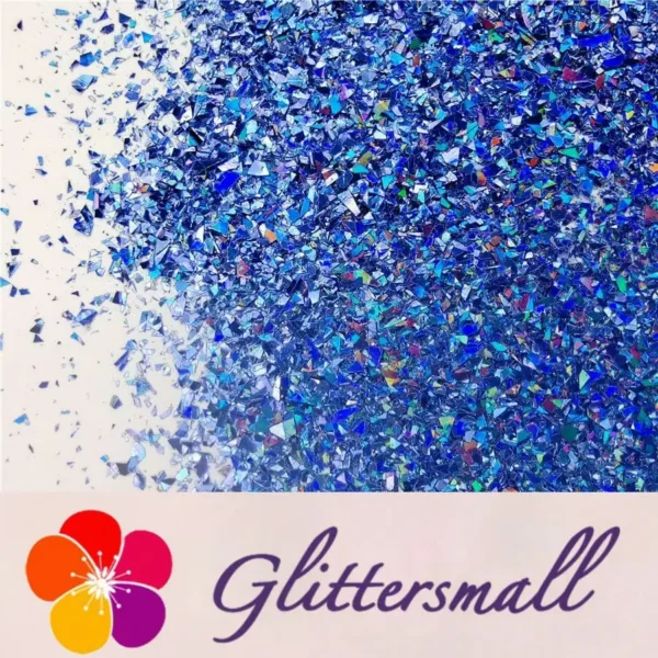 IMG_20191016_214105.webp Holographic Sea Blue Opa Cellophane Holo Shards Confetti Glitter Sprinkle Toppings LB0709 2x2