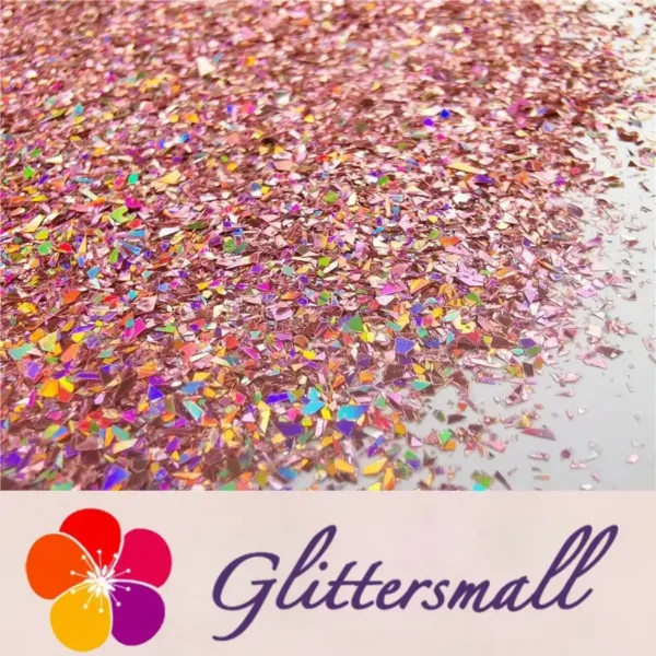 IMG_20191016_215718.webp Holographic Hazy Pink Opa Cellophane Holo Shards Confetti Glitter Sprinkle Toppings LB0911 2x2