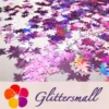 IMG_20191020_131633_c08917e6-067c-4096-8d25-fe72b2d180c5.webp 6mm Holographic Pink Maple Leaf Leaves Shaped Glitter LB0901