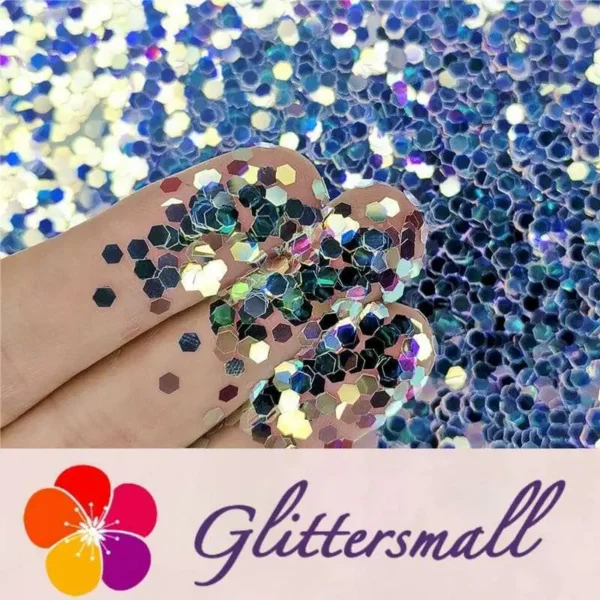 IMG_20191022_205112.webp 2.5mm Hexagon Shaped Dream Blue Iridescent Glitter FE-NIB