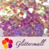 2.5mm Hexagon Shaped Dream Pink Iridescent Glitter FE-F322R