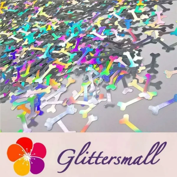 IMG_20191024_205657.webp 10mm Holographic Silver Bone Shaped Glitter LB0100