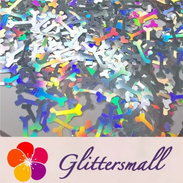 IMG_20191024_205714.webp 10mm Holographic Silver Bone Shaped Glitter LB0100