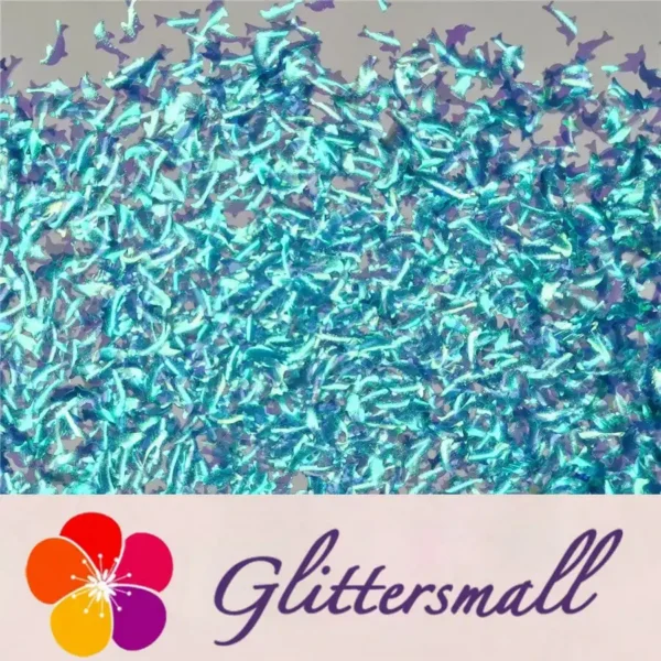 IMG_20191031_161735.webp Dolphin Shaped Dream Sky Blue Iridescent Glitter C007