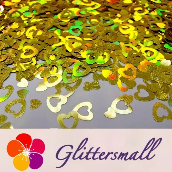 IMG_20191102_151414_563079a4-4cc4-4861-83bc-9610f4584b94.webp 4mm Holographic Gold Hollow Out Heart Shaped Glitter LB0210