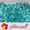 IMG_20191102_151725_7d129fbd-321b-44e0-a895-2ae4afbae775.webp 4mm Holographic Teal Green Hollow Out Heart Shaped Glitter LB0702