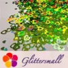 IMG_20191102_153358_4cca6347-bbf6-4634-9c17-f08615741d1f.webp 4mm Holographic Green Hollow Out Heart Shaped Glitter LB0601