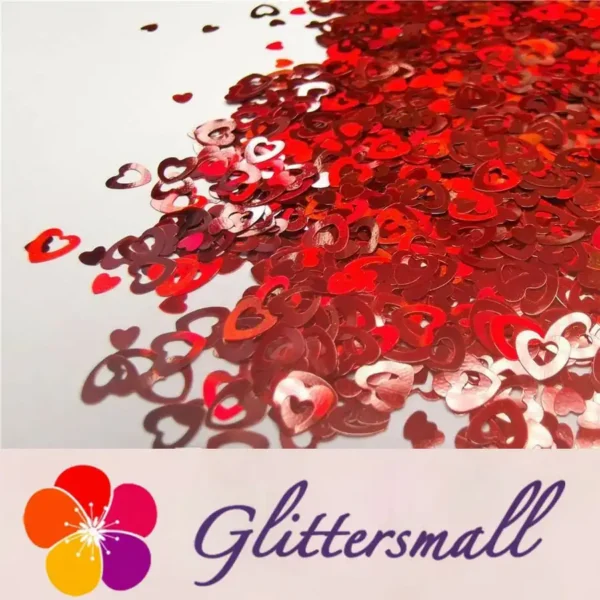 IMG_20191102_155458_17f9e055-88f8-4c28-af8e-aff72e771476.webp 4mm Holographic Red Hollow Out Heart Shaped Glitter LB0300