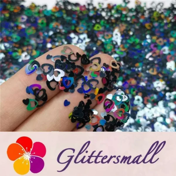 IMG_20191102_160148_bb475412-915e-4fe8-a872-e4cea98026c1.webp 4mm Holographic Black Hollow Out Heart Shaped Glitter LB01000