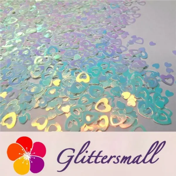 IMG_20191102_160556_5226f53a-3f41-4452-942d-aaf8192b99f4.webp 4mm Hollow Out Heart Shaped Dream Blue Iridescent Glitter C021R