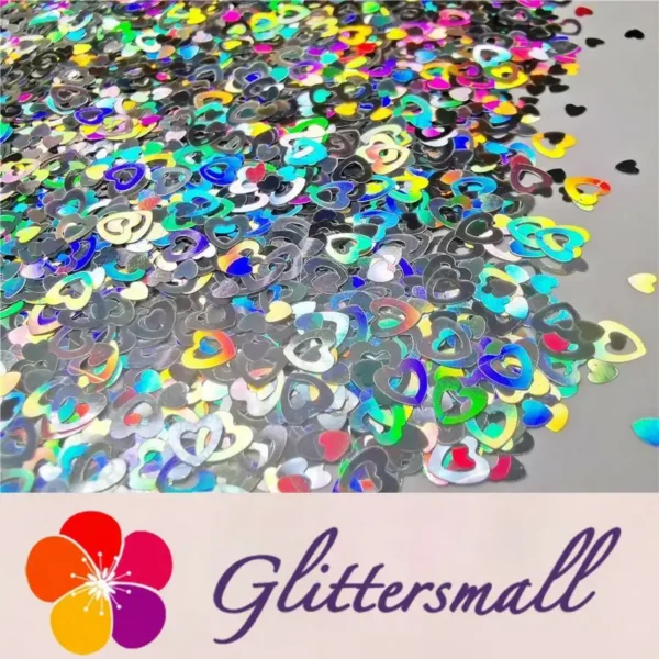 IMG_20191102_160939_5f0b147e-626e-43b7-9c04-90aa4721be97.webp 4mm Holographic Silver Hollow Out Heart Shaped Glitter LB0100
