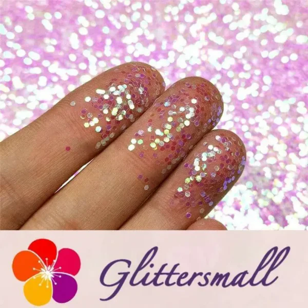 1mm Hexagon Shaped Iridescent Glitter FC322